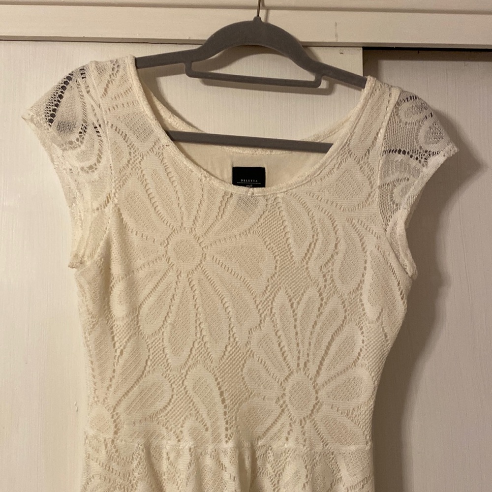 Anthropologie off-white dress